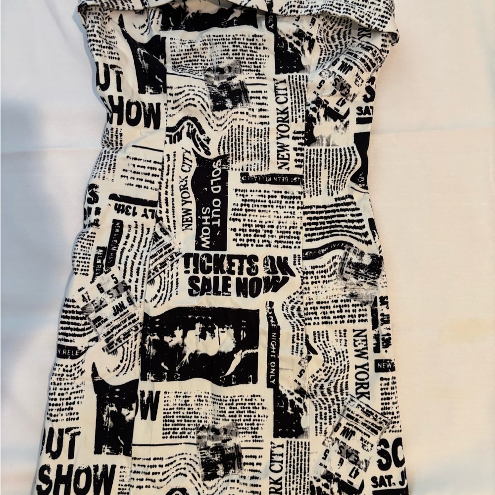 Zara Monochrome Print Dress